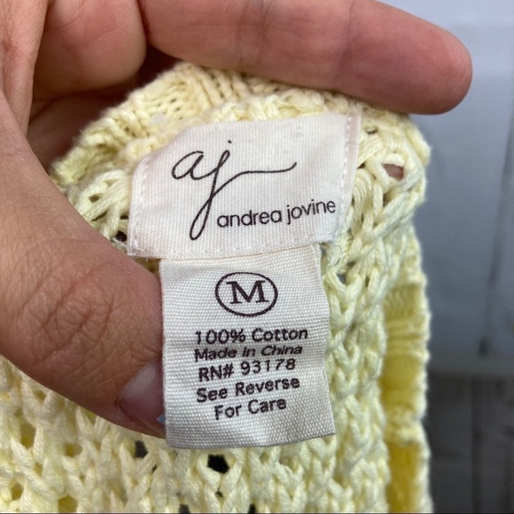Andrea Jovine pale yellow knit sweater - Picture 5 of 5